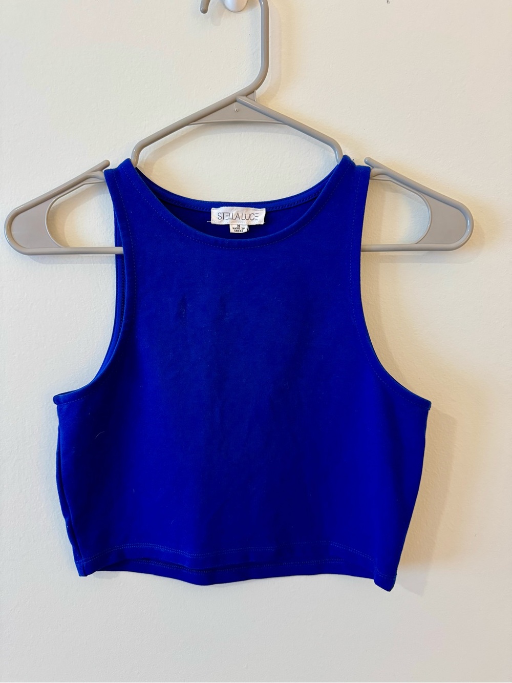 Stella Luce Royal Blue Crop Tank